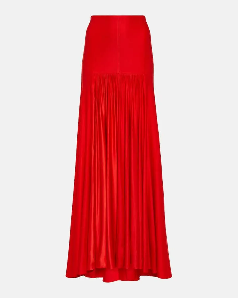 Paco Rabanne Maxirock aus Jersey Rot