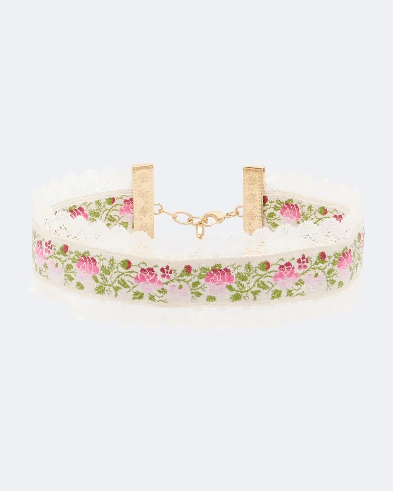 Chloé Chloé Choker mit Spitze Rosa