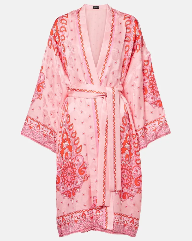 Etro Bedruckter Mantel Rosa