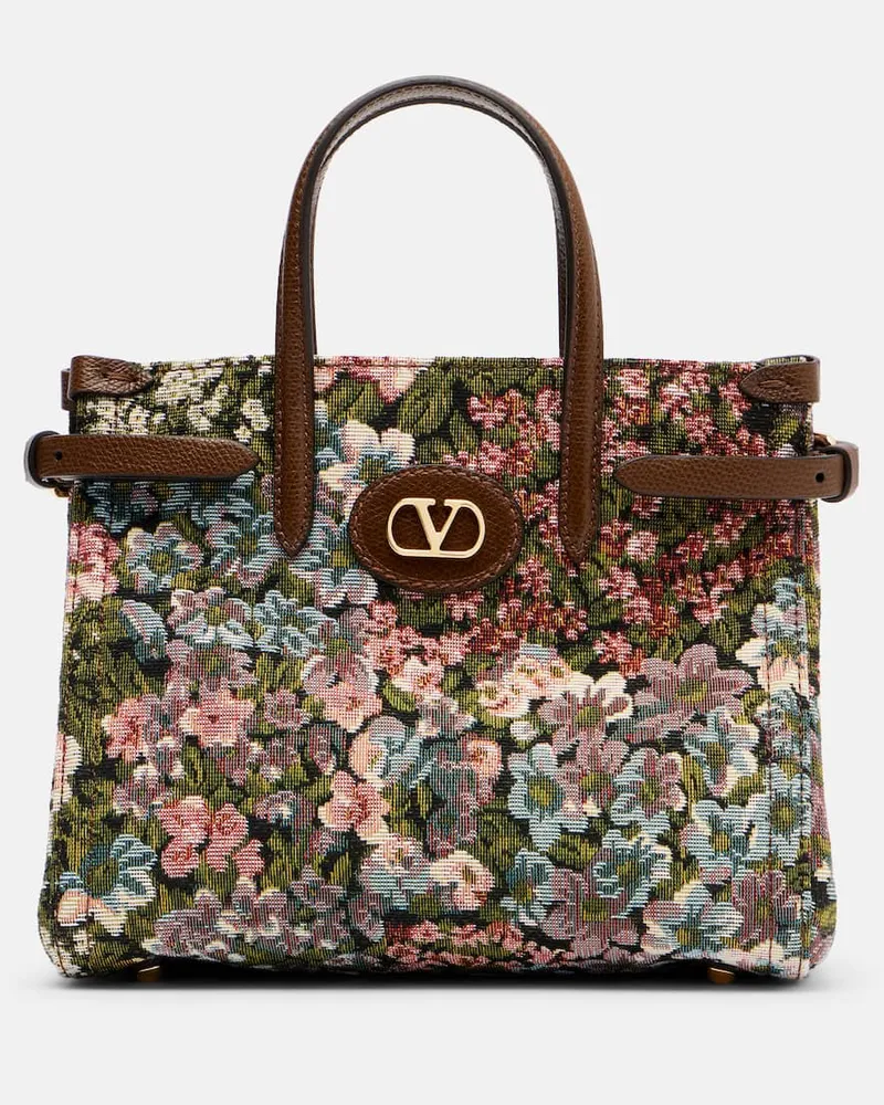 Valentino Garavani Tote Bag Antibes Small aus Jacquard Multicolor