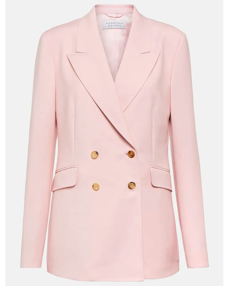 Gabriela Hearst Blazer Angela aus Wolle Pink