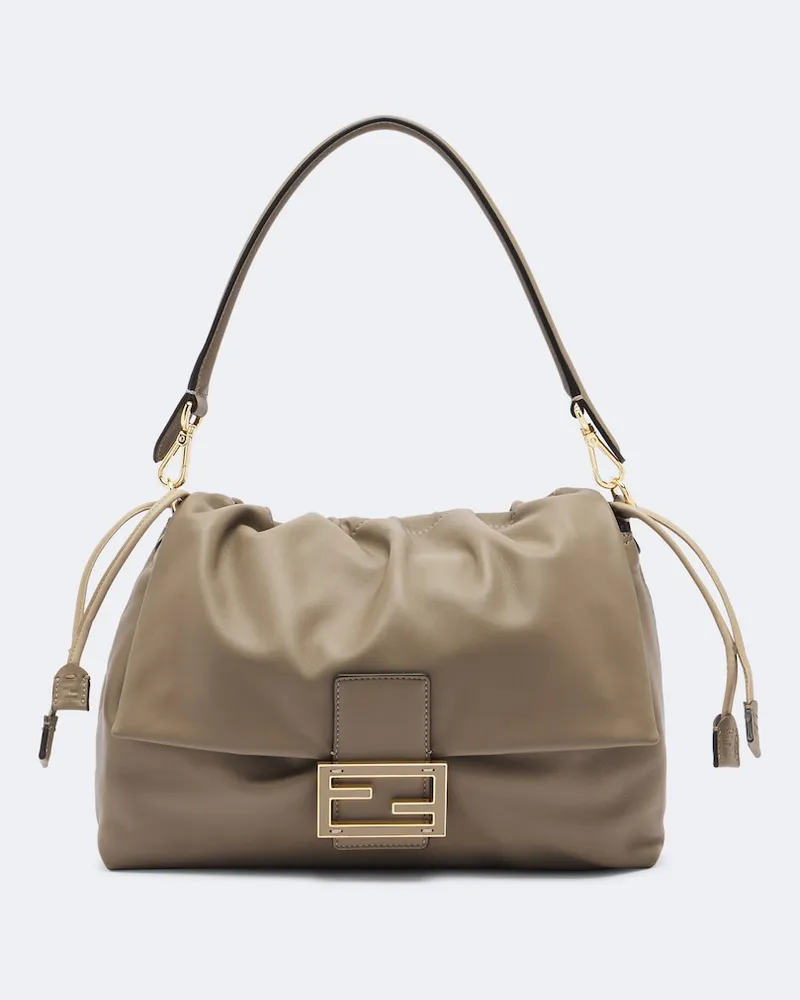 Fendi Schultertasche Baguette® Soft Large aus Leder Braun