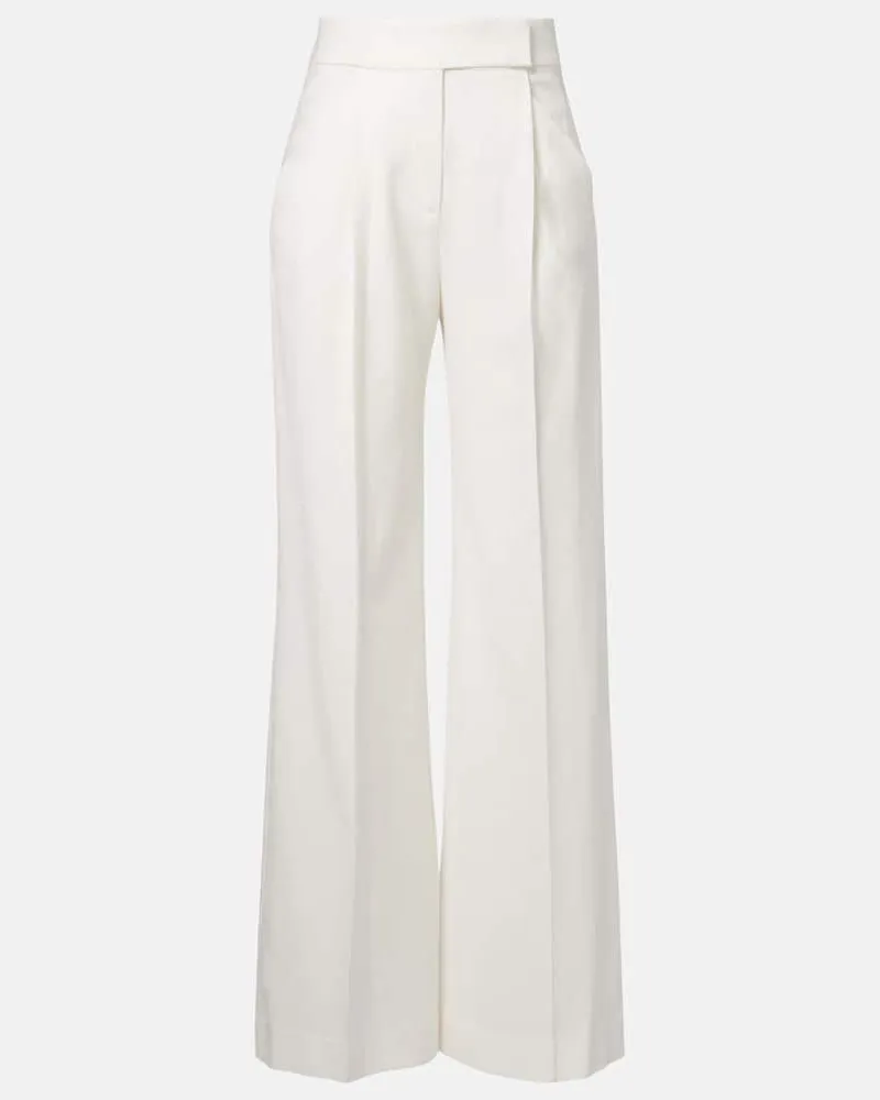 Veronica Beard Weite Hose Marbeau Weiß