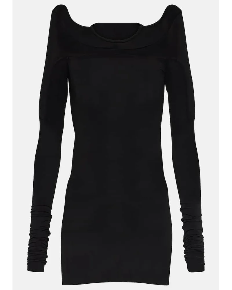 Rick Owens Top aus Jersey Schwarz