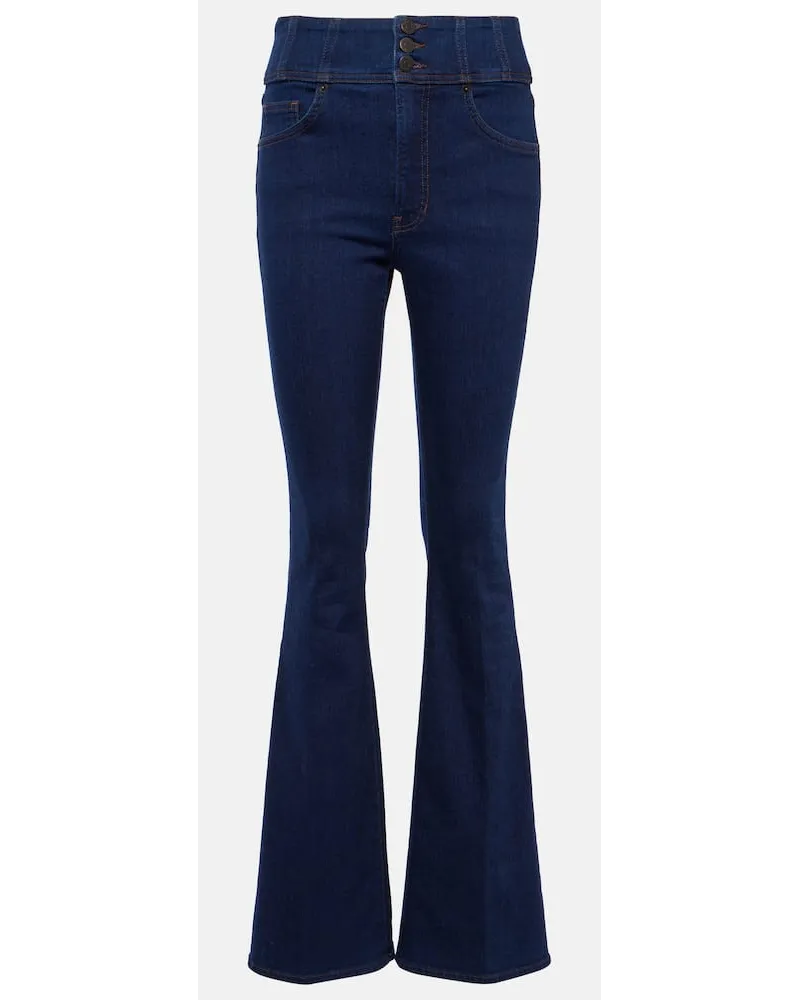 Veronica Beard High-Rise Jeans Beverly Blau