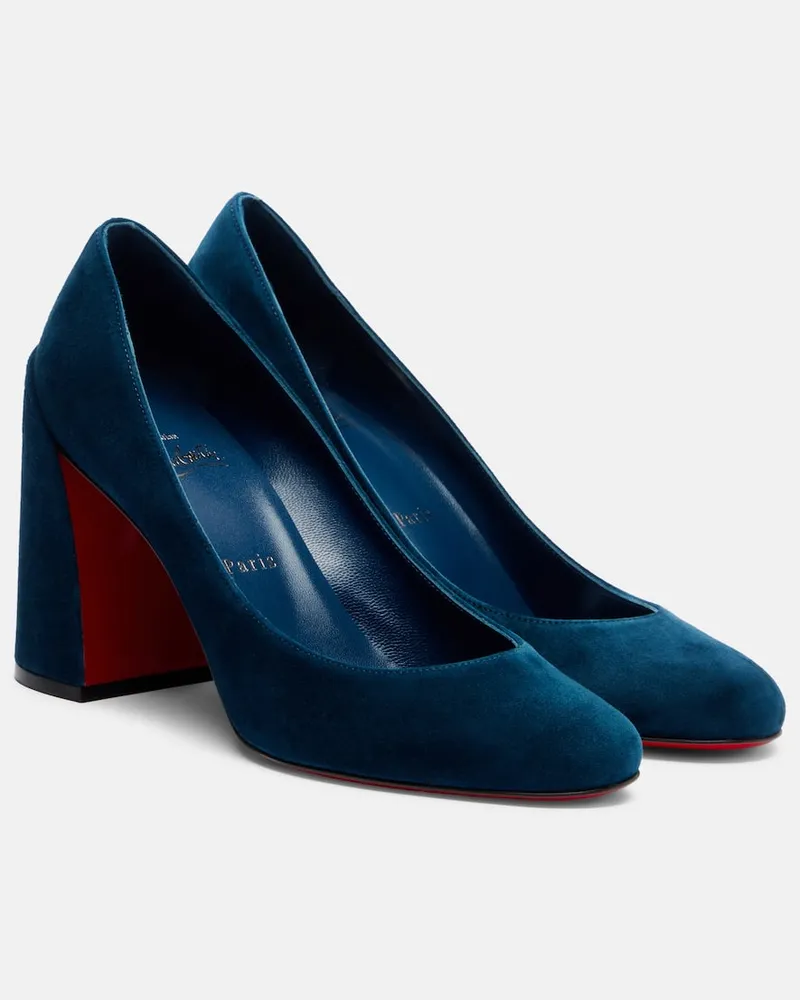 Christian Louboutin Pumps Miss Sab aus Veloursleder Blau