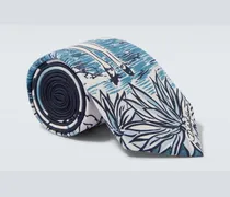 Bedruckte Krawatte aus Seiden-Twill
