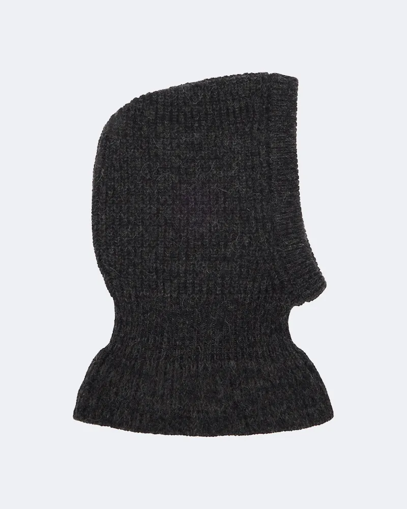Christophe Lemaire Balaclava aus Alpakawolle und Yakwolle Grau