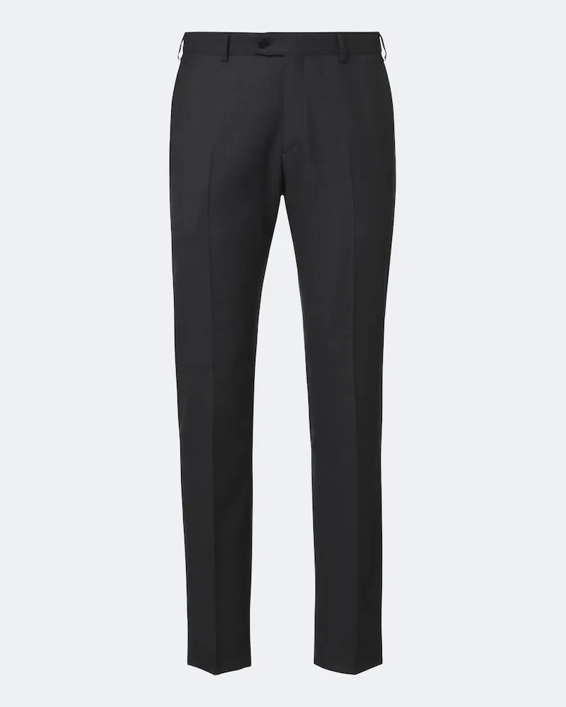 Brioni Schmale Hose aus Wolle Schwarz