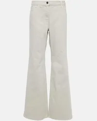 Magda Butrym High-Rise Flared Jeans Weiss