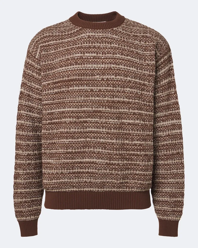 Frescobol Carioca Pullover Jardim aus Baumwolle und Kaschmir Braun