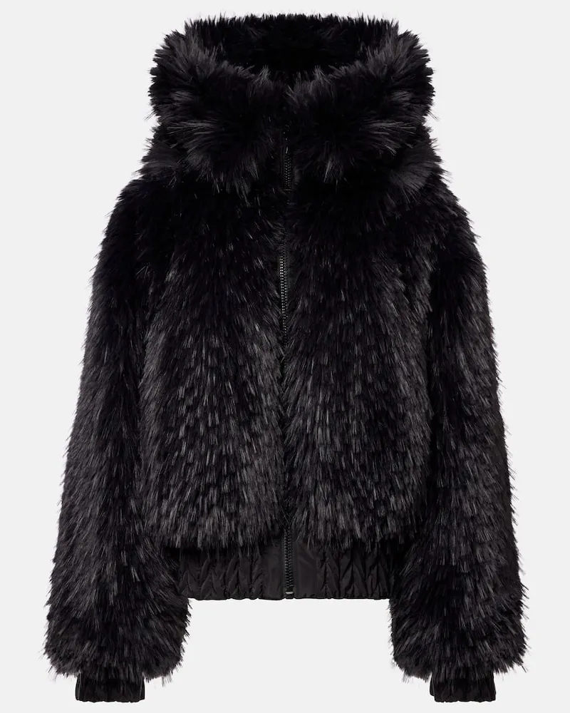 GOLDBERGH Wendbare Skijacke Indira aus Faux Fur Schwarz