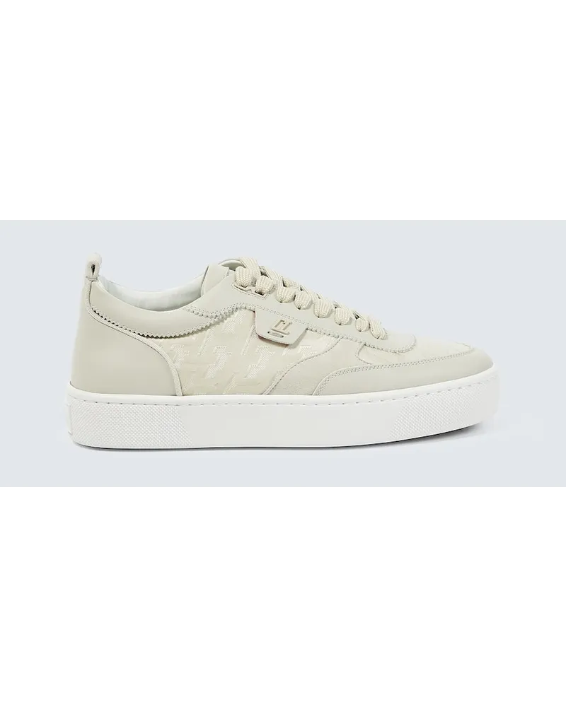 Christian Louboutin Sneakers Happyrui mit Leder Weiss