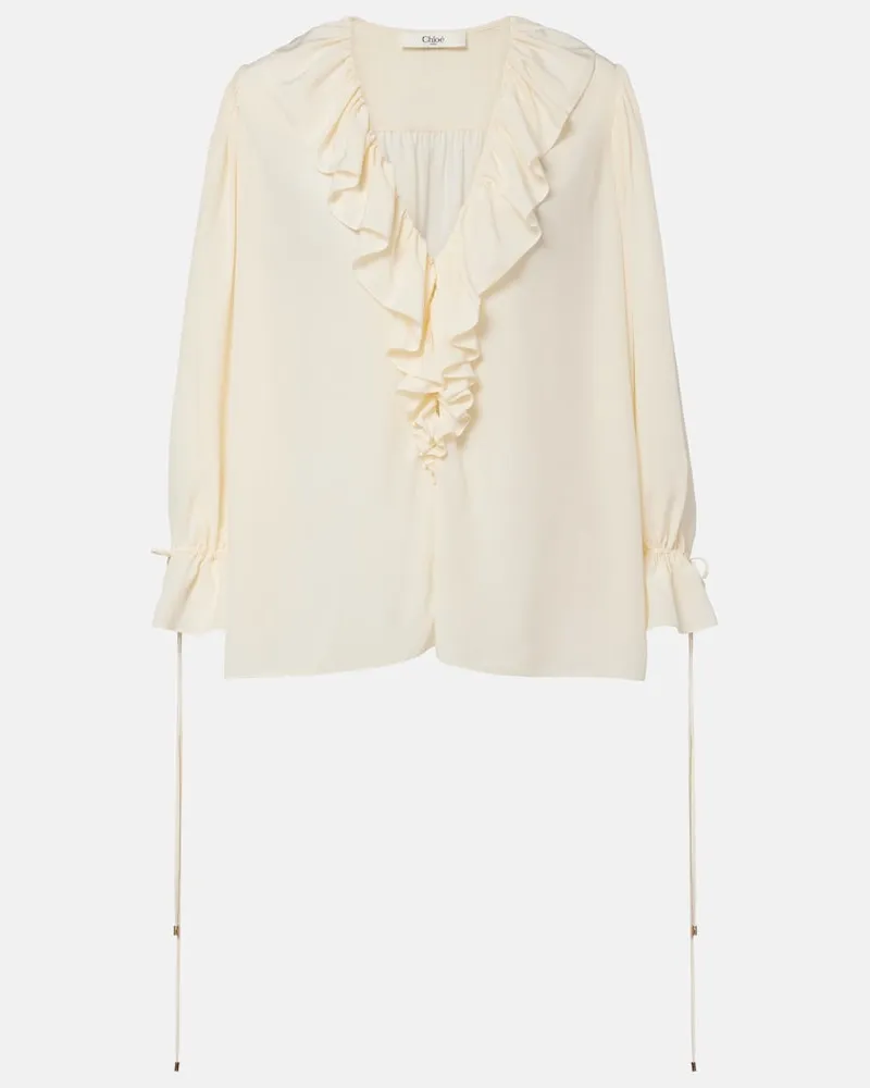 Chloé Chloé Bluse aus Seide Weiß