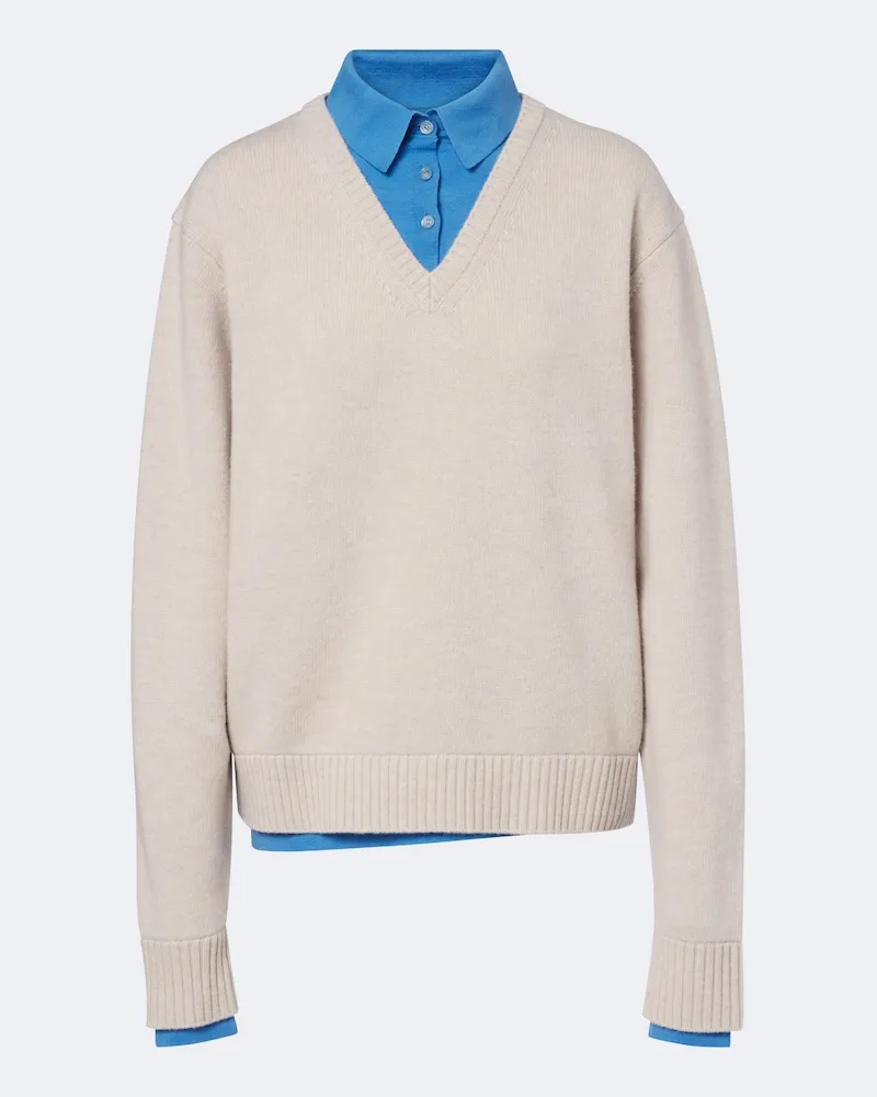 Acne Studios Pullover aus Wolle Weiß