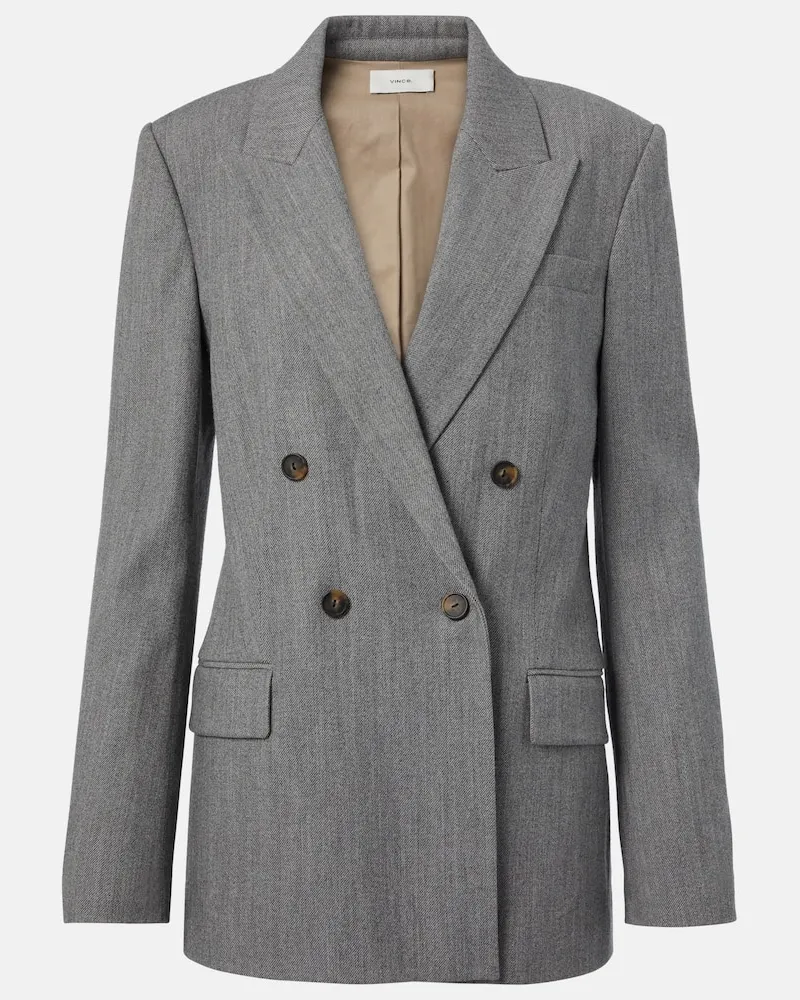Vince Blazer aus Twill Grau