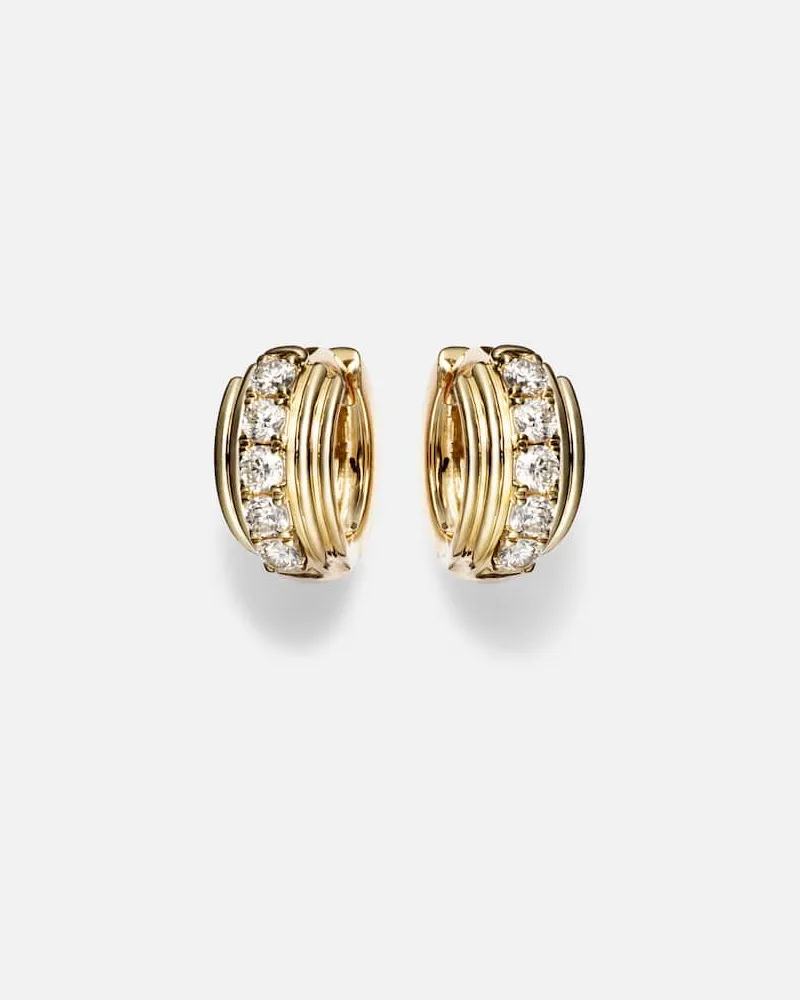 Stone & Strand Ohrringe Dainty Boulevard aus 14kt Gelbgold mit Diamanten Gold