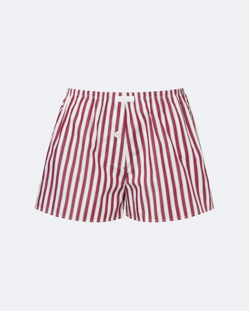 Eres Shorts House aus Baumwolle Burgunderrot