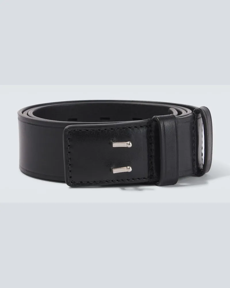 Dries van Noten Gürtel aus Leder Schwarz