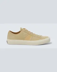 Tom Ford Sneakers Cambridge aus Veloursleder Beige