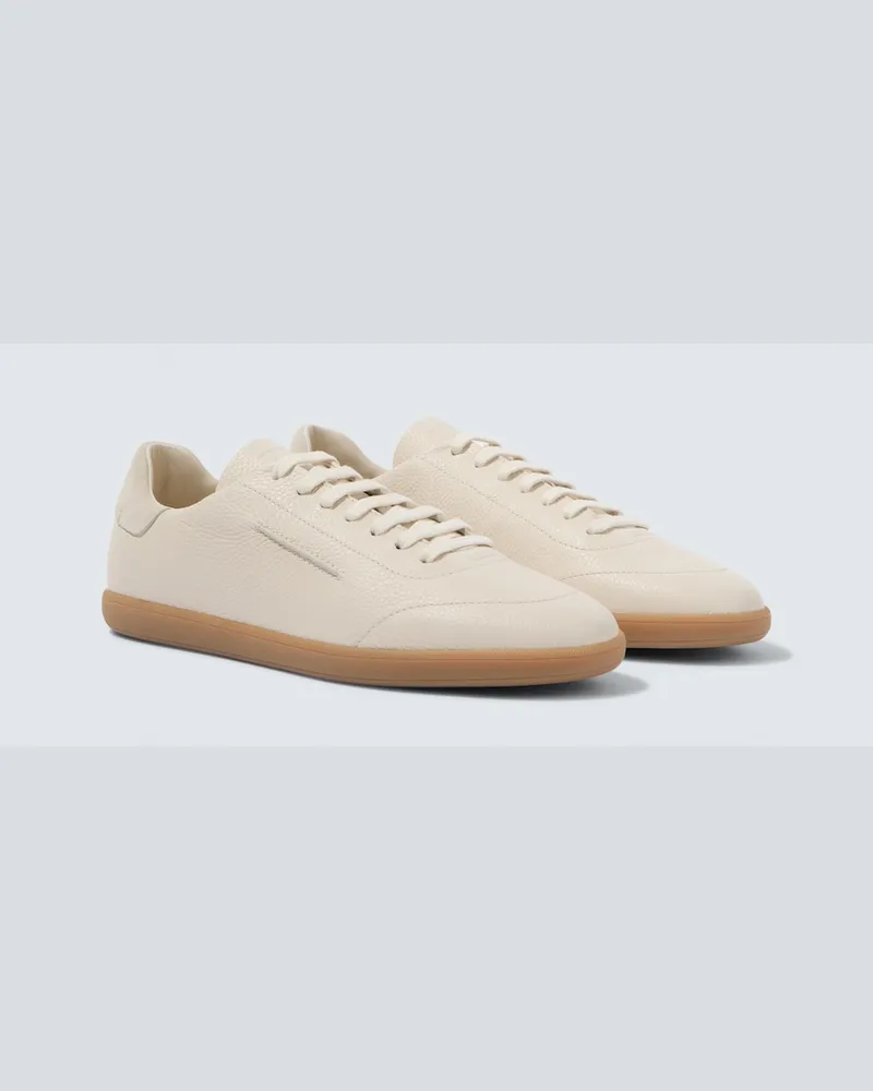 Ermenegildo Zegna Sneakers aus Canvas Weiß