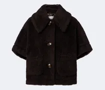 Teddy-Cape aus Wolle und Seide