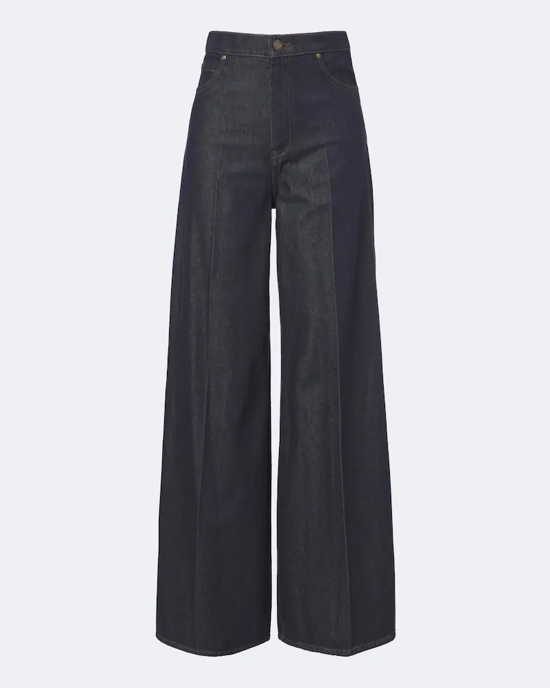 Max Mara Wide-Leg Jeans Blau