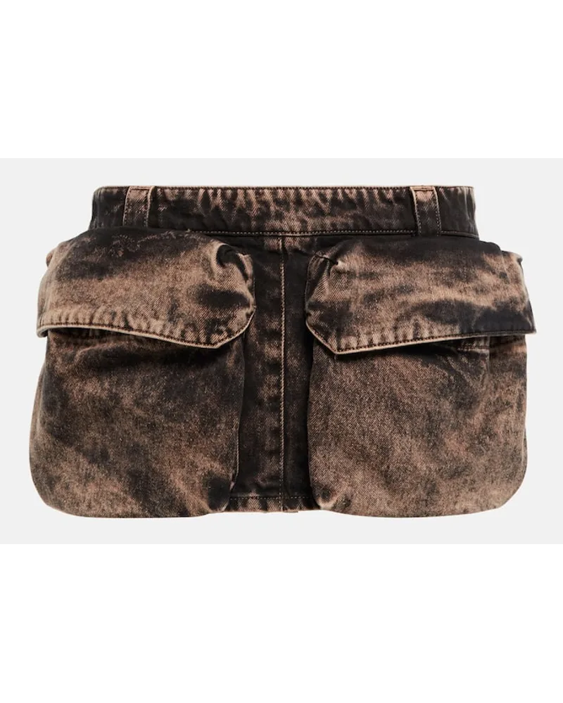 Miu Miu Jeansrock Schwarz
