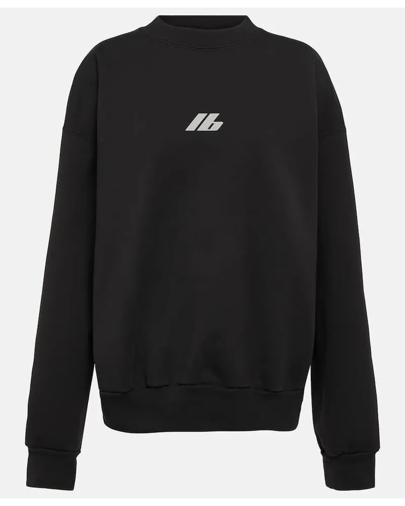 Balenciaga Sweatshirt aus Baumwoll-Jersey Schwarz