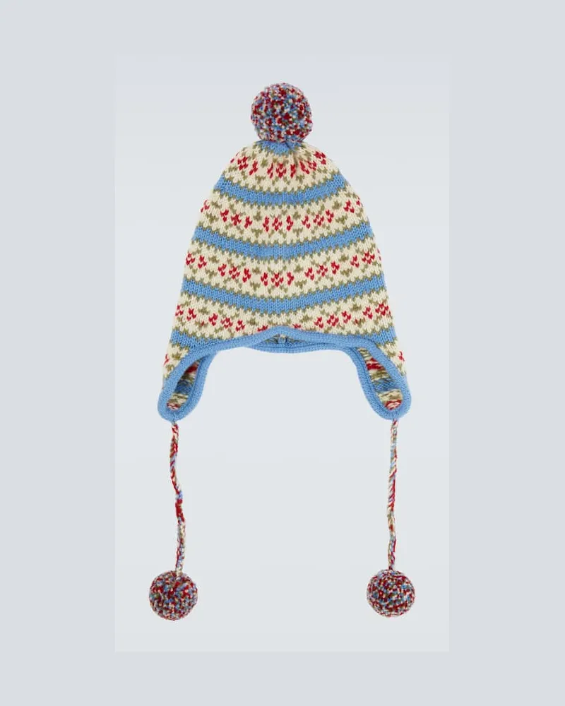 BODE Mütze Wedgewood aus Schurwolle Multicolor