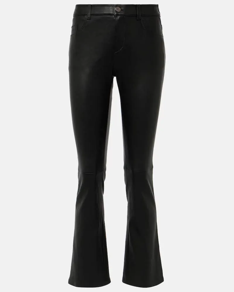 Stouls Hose Dean aus Leder Schwarz