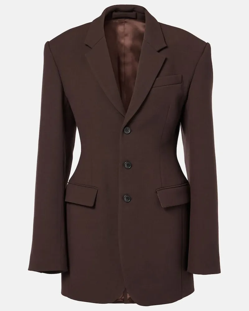 WARDROBE.NYC Blazer aus Wolle Braun