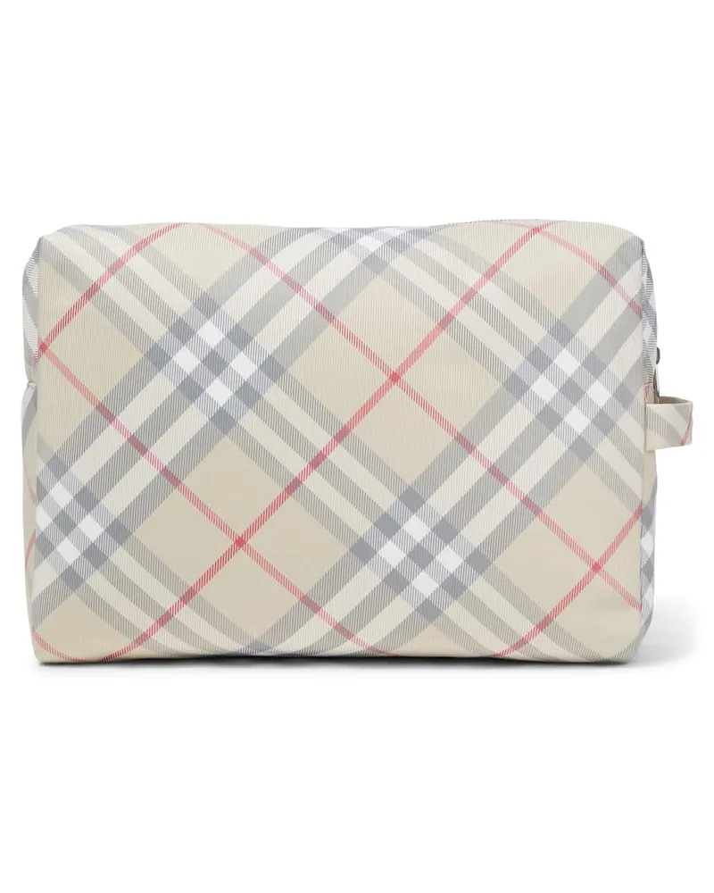 Burberry Set Burberry Check aus Wickelunterlage und Etui Beige
