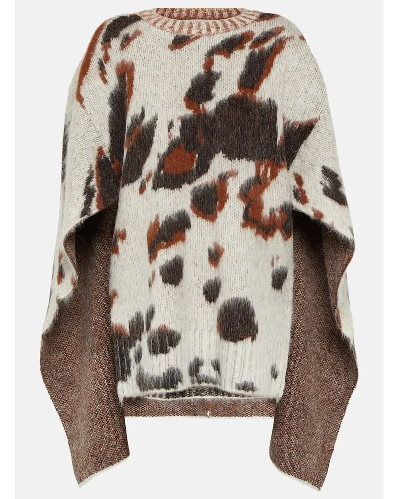 Stella McCartney Poncho aus Jacquard Multicolor