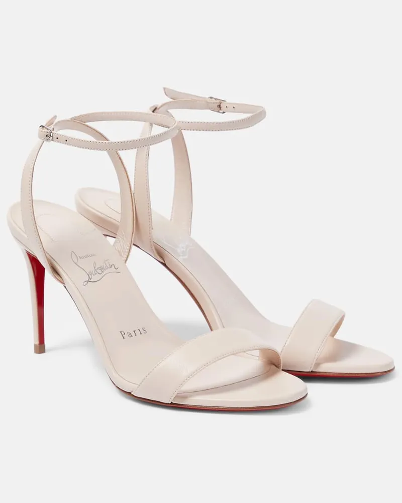 Christian Louboutin Sandalen Loubigirl 85 aus Leder Neutral