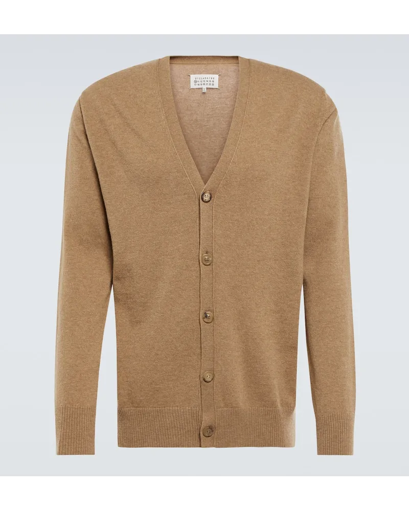 Maison Margiela Cardigan aus Wolle Braun