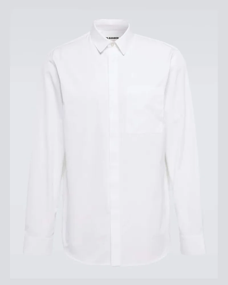 Jil Sander Hemd Tuesday aus Baumwolle Weiß