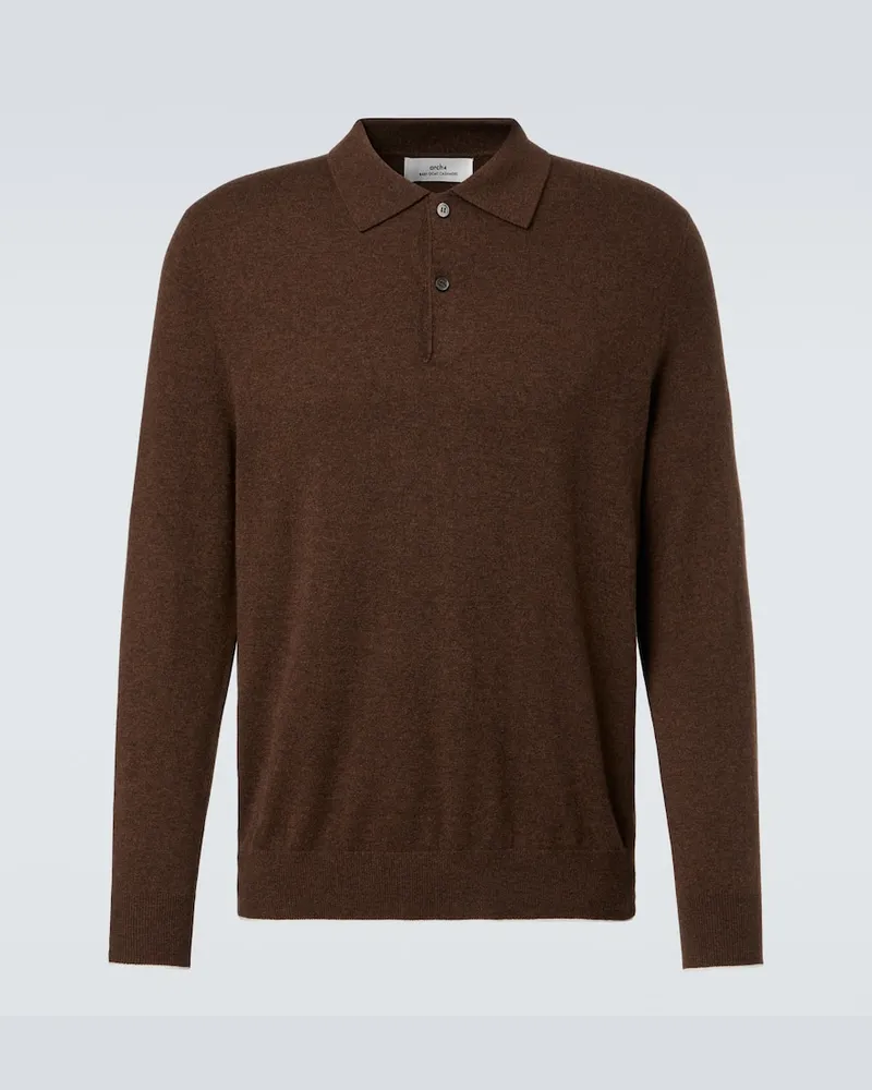 arch4 Polopullover aus Kaschmir Braun