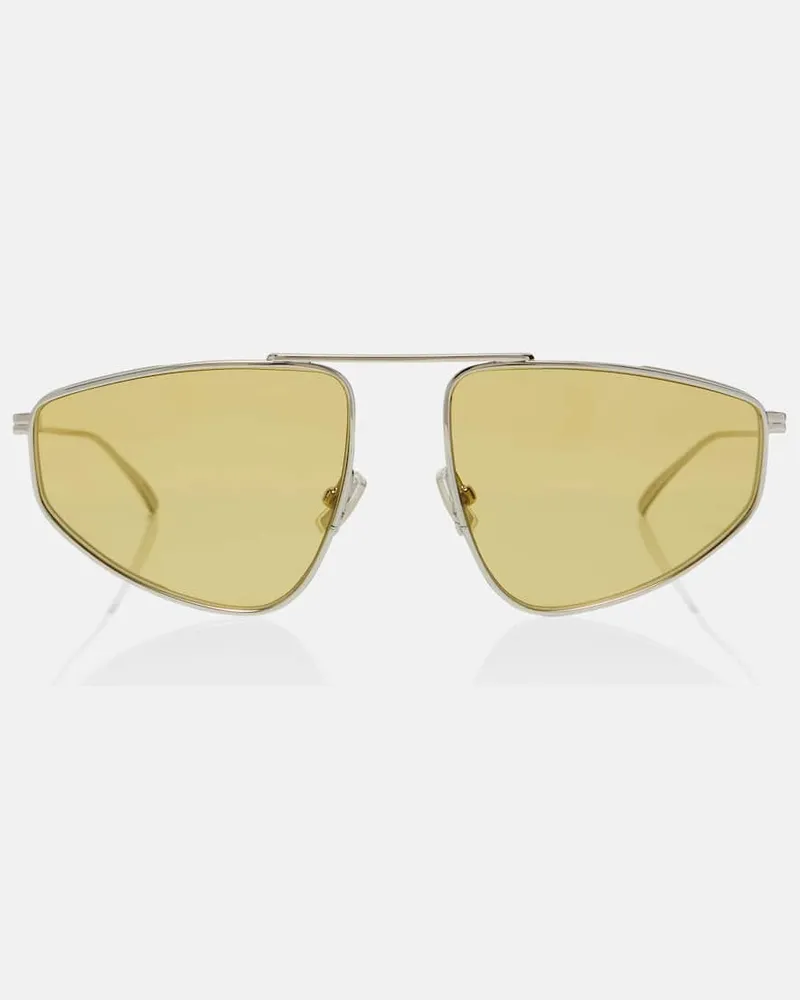Bottega Veneta Aviator-Sonnenbrille Light Ribbon Silber