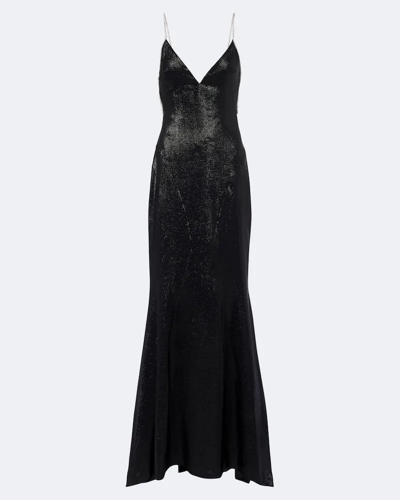 Tom Ford Verzierte Robe aus einem Seidengemisch Schwarz