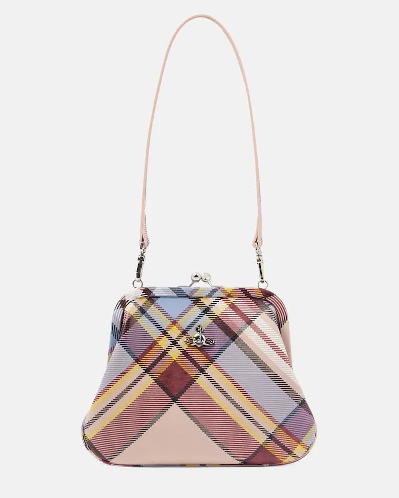 Vivienne Westwood Clutch Granny Small aus Canvas Multicolor