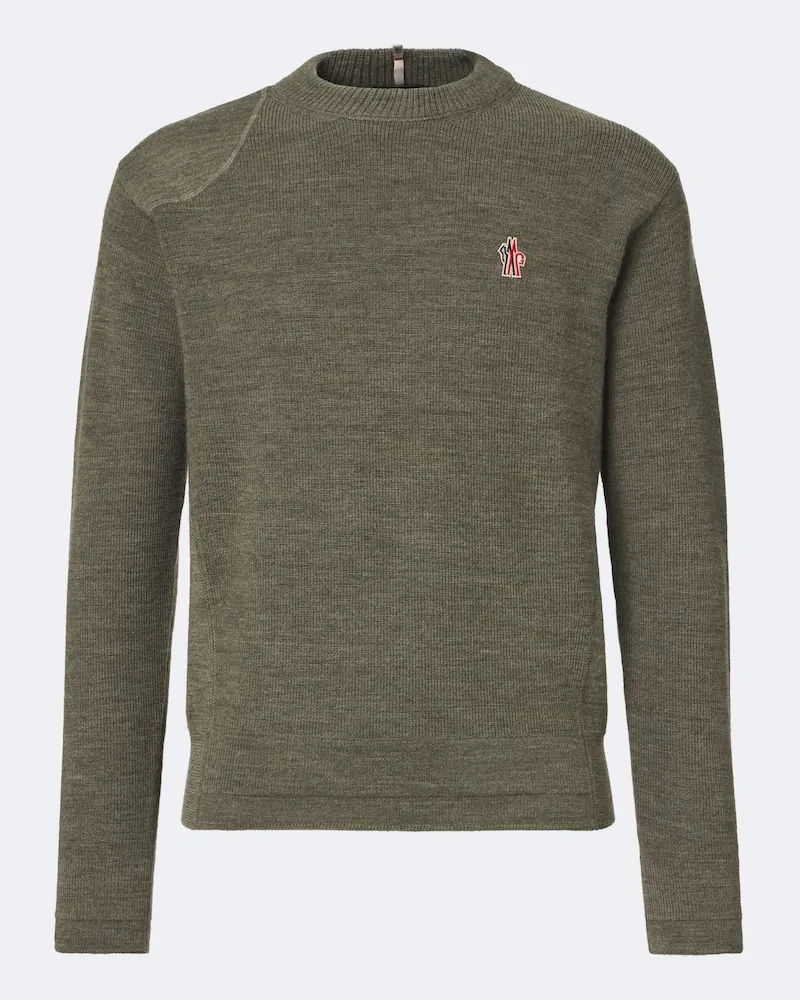 Moncler Pullover aus Schurwolle Grün