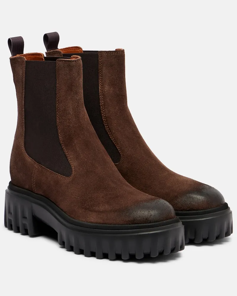 Hogan Chelsea Boots Hogan H700 aus Veloursleder Braun