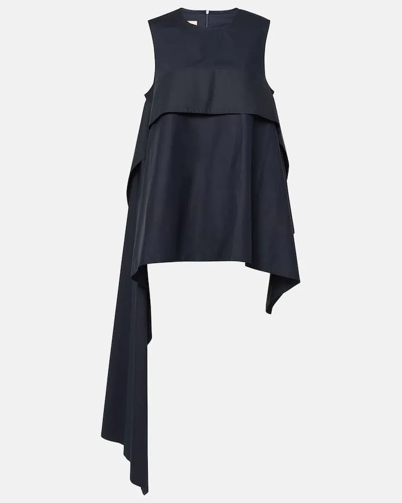 PLAN C Top aus Baumwolle Blau