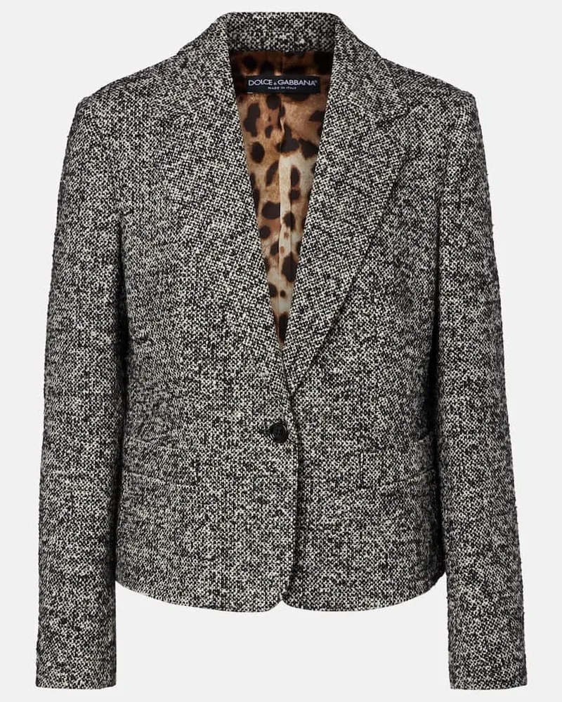 Dolce & Gabbana Jacke aus einem Wollgemisch Grau
