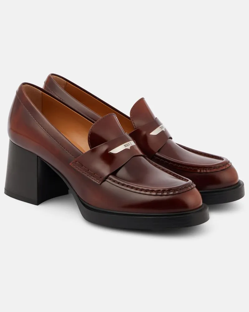 TOD'S Loafer-Pumps 65 aus Leder Braun