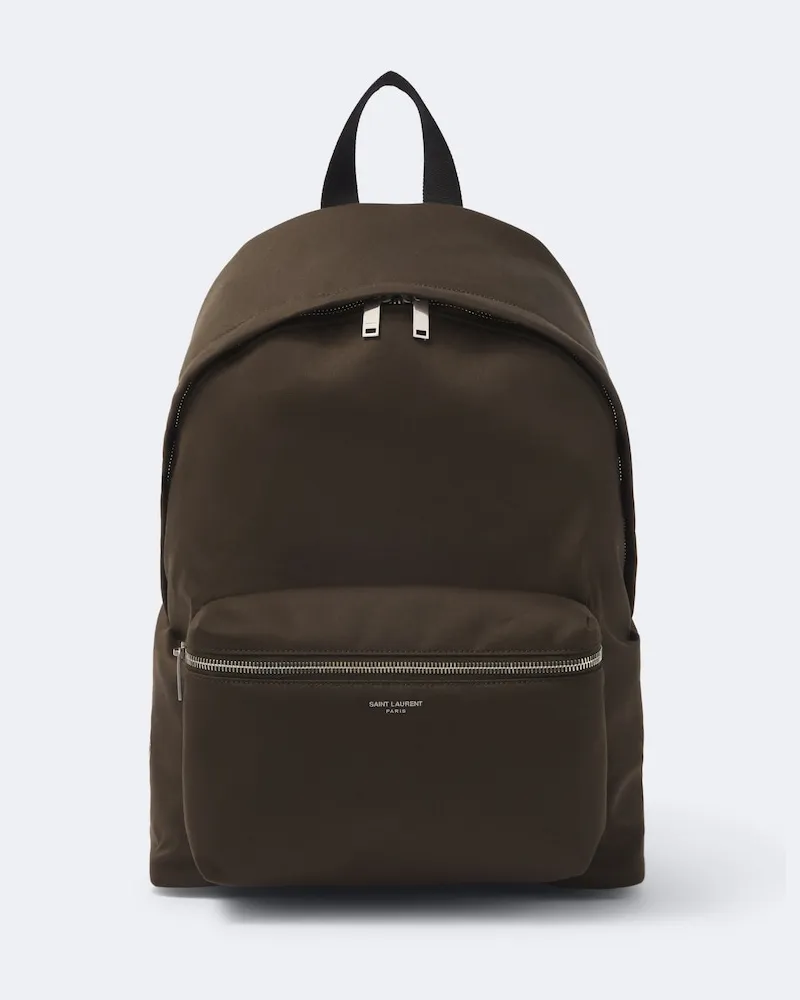 Saint Laurent Rucksack aus Canvas Grün