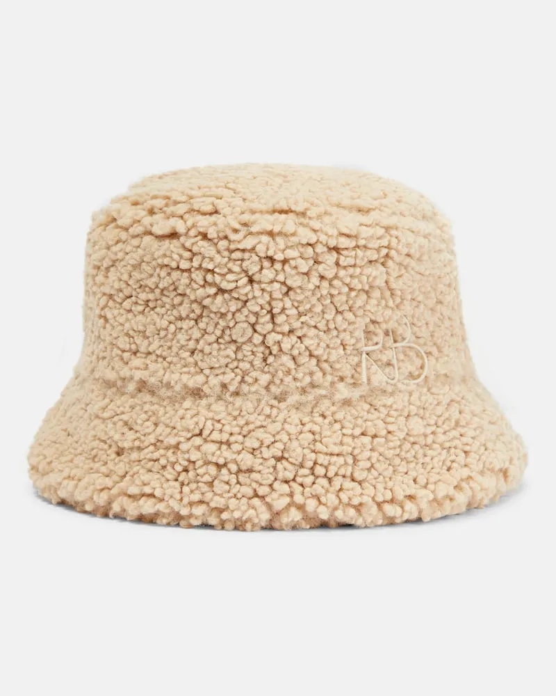 RUSLAN BAGINSKIY Hut aus Faux Fur Beige
