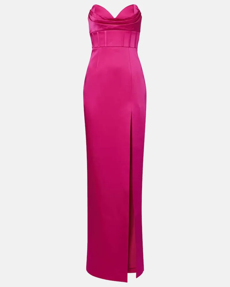 Rebecca Vallance Robe Saskia aus Satin Pink