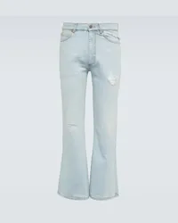 ERL Mid-Rise Flared Jeans Blau